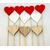 ZÁPICH SRDCE 7x35cm 10ks*MIX BAREV