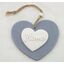 ZÁVĚS SRDCE DŘEVO 9cm*ŠEDÁ