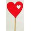 ZÁPICH SRDCE 5ks 5x18cm*ČERVENÁ