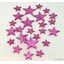 HVĚZDA 3,5-6,5cm 24ks*RŮŽOVÁ