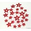 HVĚZDA 3,5-6,5cm 24ks*ČERVENÁ