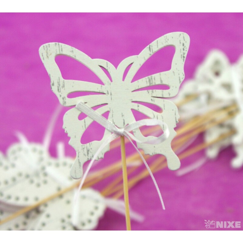 ZÁPICH D MOTÝL 7x25cm 10ks*BÍLÁ