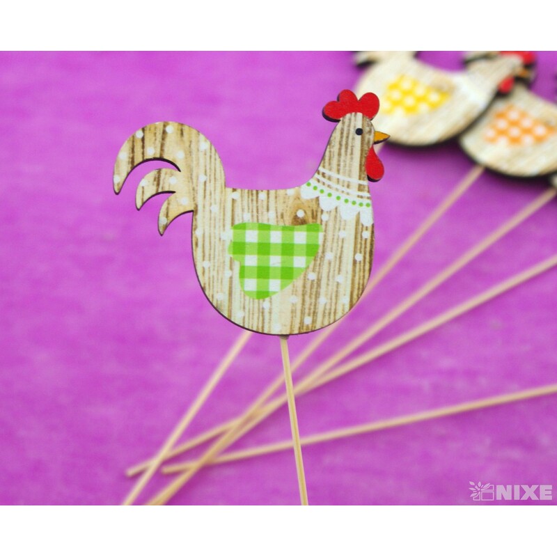 ZÁPICH D KOHOUT 7x28x8cm 6ks*MIX BAREV