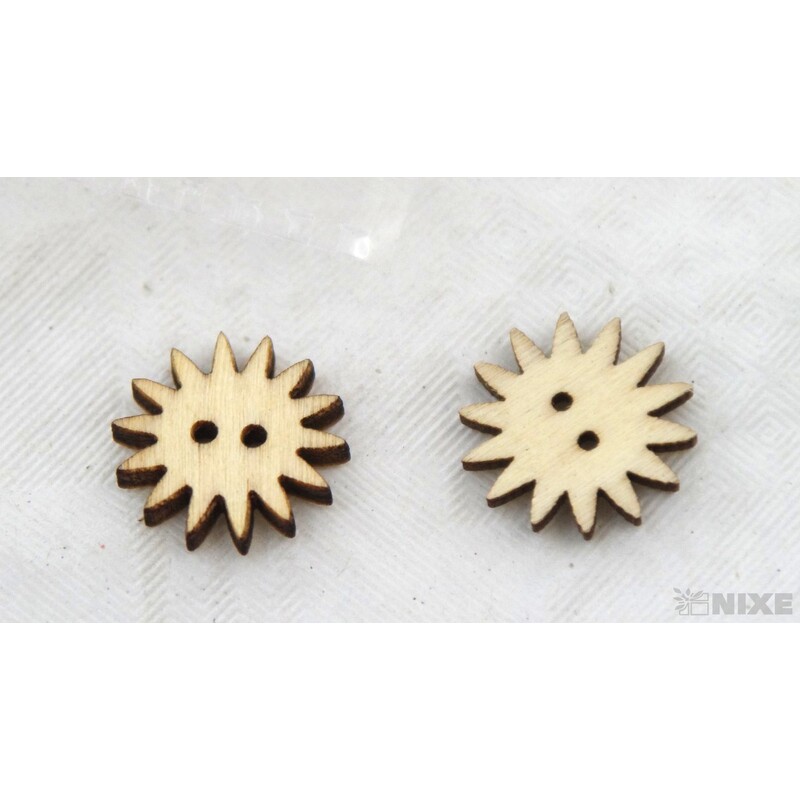 DOPLŇKY DŘEVO cca 2cm 18ks*PŘÍRODNÍ