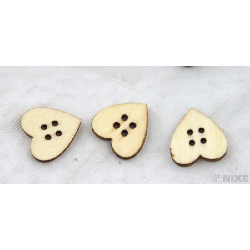 DOPLŇKY DŘEVO cca 2cm 18ks*PŘÍRODNÍ