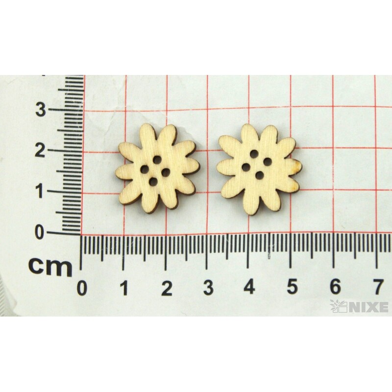 DOPLŇKY DŘEVO cca 2cm 18ks*PŘÍRODNÍ