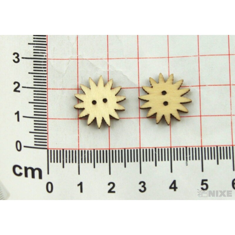 DOPLŇKY DŘEVO cca 2cm 18ks*PŘÍRODNÍ