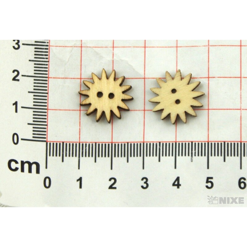 DOPLŇKY DŘEVO cca 2cm 18ks*PŘÍRODNÍ