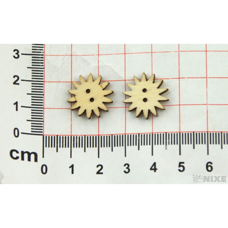 DOPLŇKY DŘEVO cca 2cm 18ks*PŘÍRODNÍ