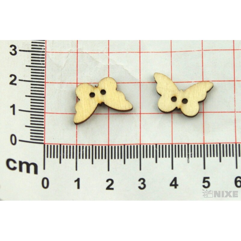 DOPLŇKY DŘEVO cca 2cm 18ks*PŘÍRODNÍ