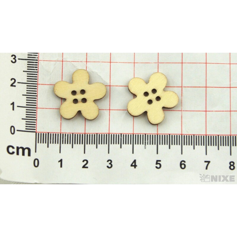 DOPLŇKY DŘEVO cca 2cm 18ks*PŘÍRODNÍ