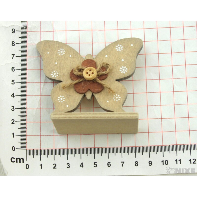 KOLÍČEK MOTÝL 8x7cm 6ks*MIX BAREV