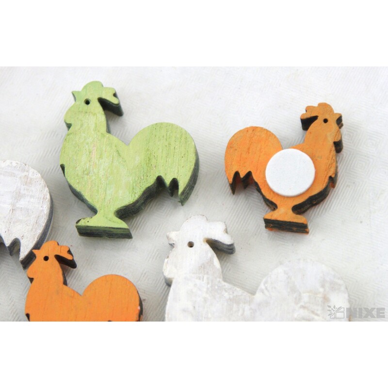 DŘEVO NALEPOVACÍ MIX 4-5cm 12ks*MIX BAREV