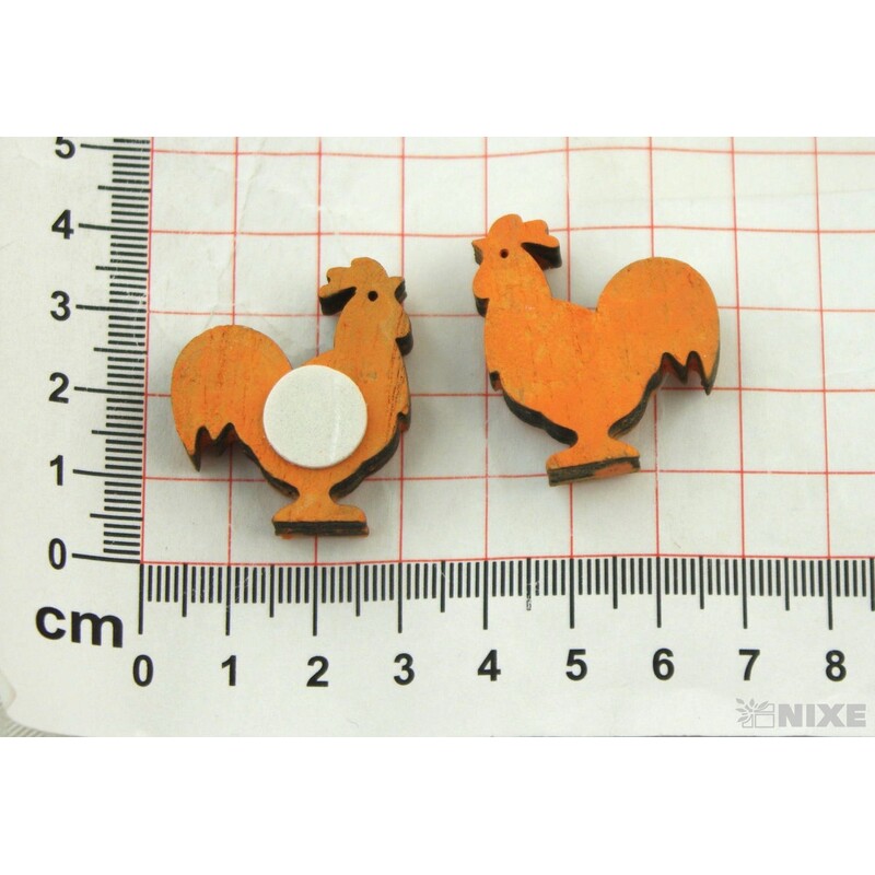 DŘEVO NALEPOVACÍ MIX 4-5cm 12ks*MIX BAREV