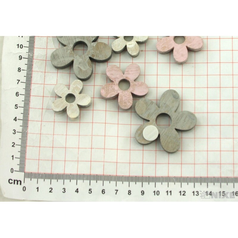 DŘEVO NALEPOVACÍ MIX 4-5cm 12ks*MIX BAREV