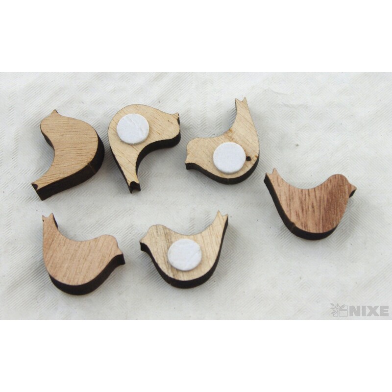 DŘEVO NALEPOVACÍ MIX 3cm 6ks*PŘÍRODNÍ