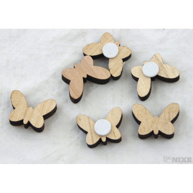 DŘEVO NALEPOVACÍ MIX 3cm 6ks*PŘÍRODNÍ