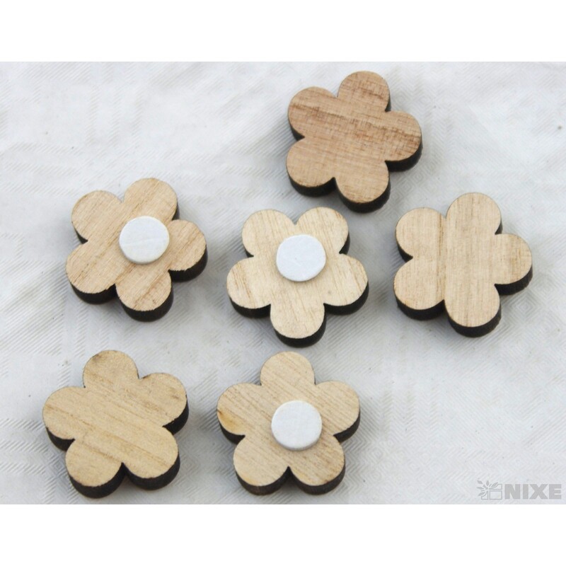 DŘEVO NALEPOVACÍ MIX 3cm 6ks*PŘÍRODNÍ