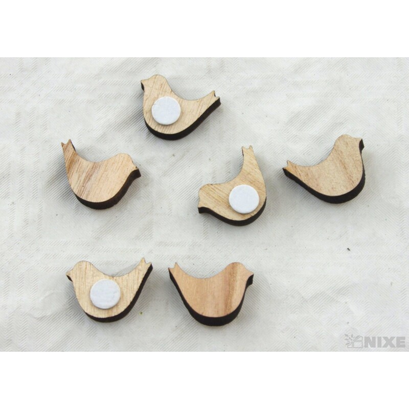 DŘEVO NALEPOVACÍ MIX 3cm 6ks*PŘÍRODNÍ