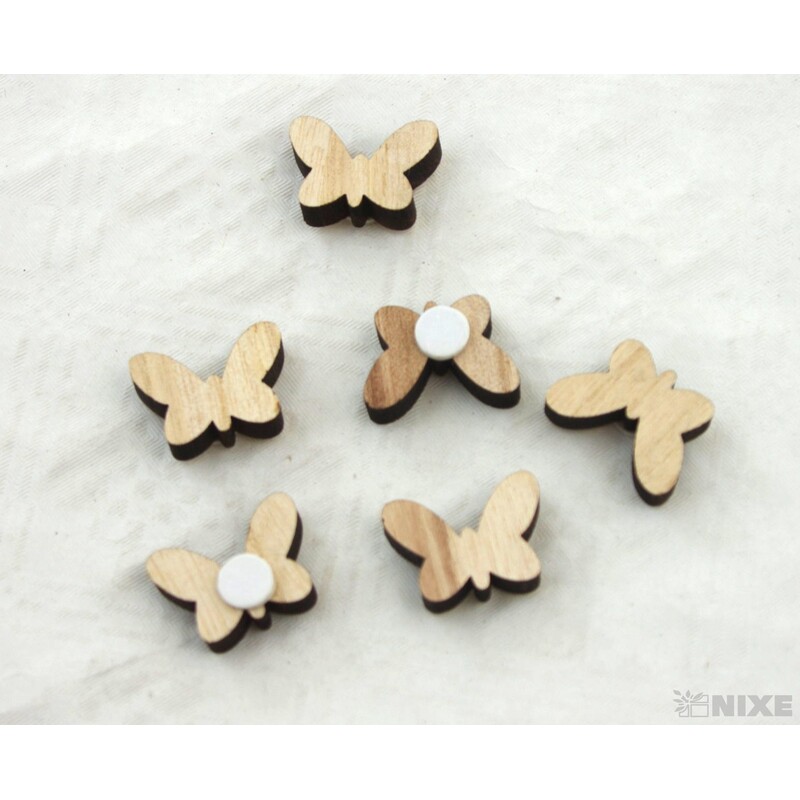 DŘEVO NALEPOVACÍ MIX 3cm 6ks*PŘÍRODNÍ