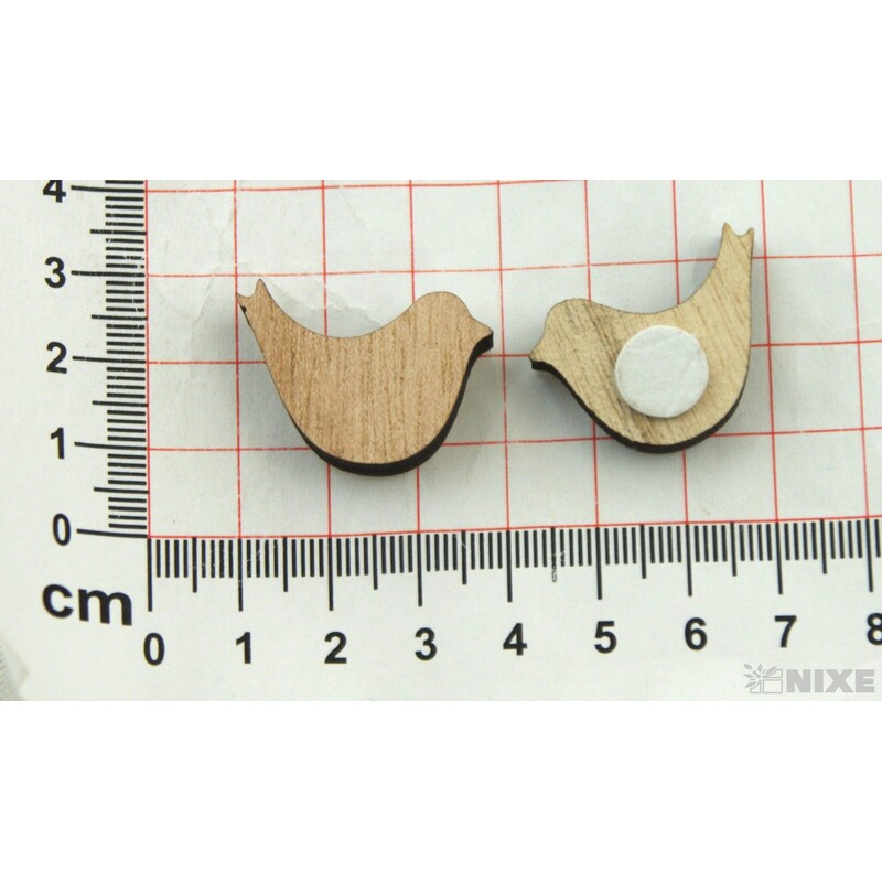 DŘEVO NALEPOVACÍ MIX 3cm 6ks*PŘÍRODNÍ