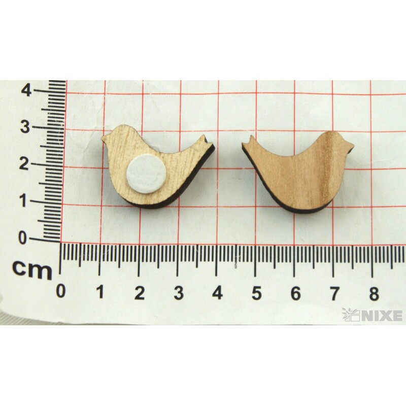 DŘEVO NALEPOVACÍ MIX 3cm 6ks*PŘÍRODNÍ