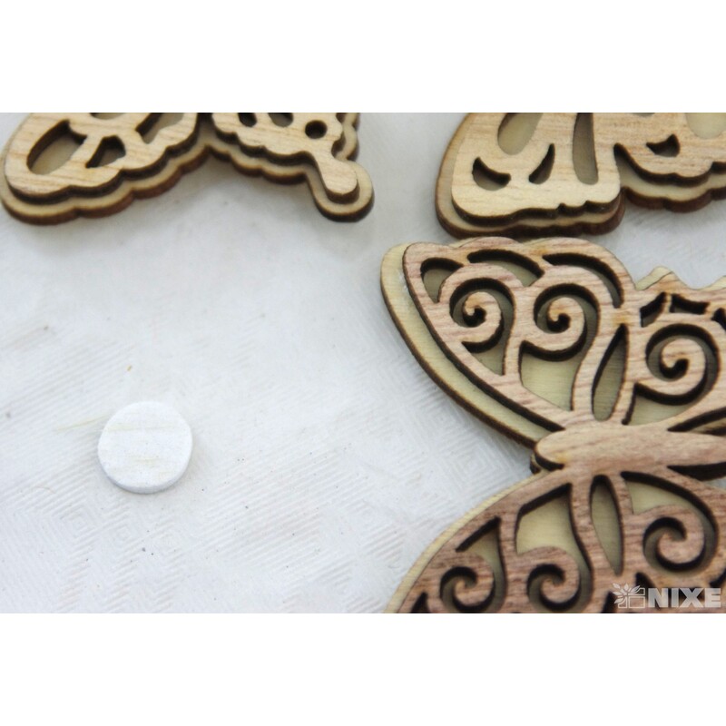 DŘEVO NALEPOVACÍ MIX 4,5cm 6ks*PŘÍRODNÍ