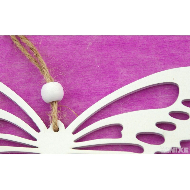 ZÁVĚS D MOTÝL 15x10cm 2ks*BÍLÁ