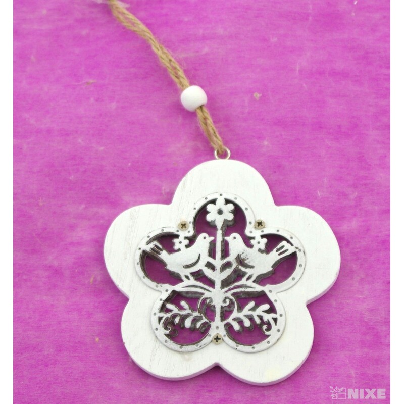 ZÁVĚS DŘEVO 9cm*MIX BAREV