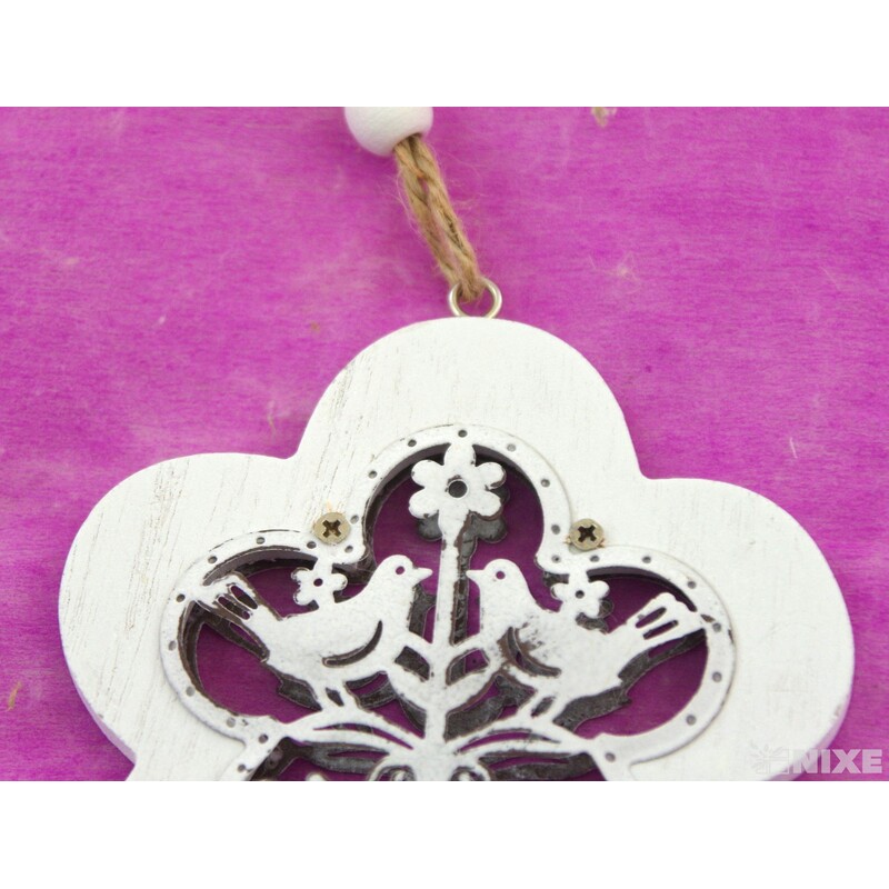 ZÁVĚS DŘEVO 9cm*MIX BAREV