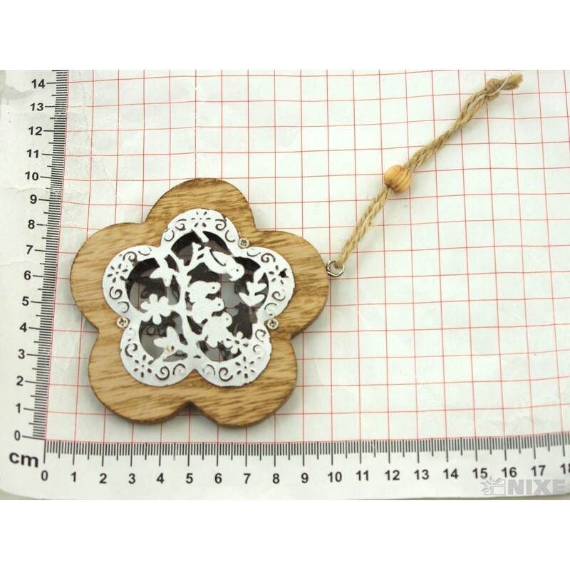 ZÁVĚS DŘEVO 9cm*MIX BAREV