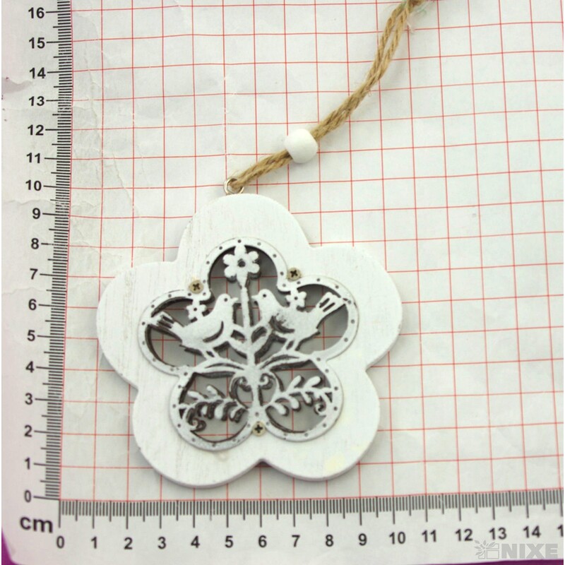 ZÁVĚS DŘEVO 9cm*MIX BAREV