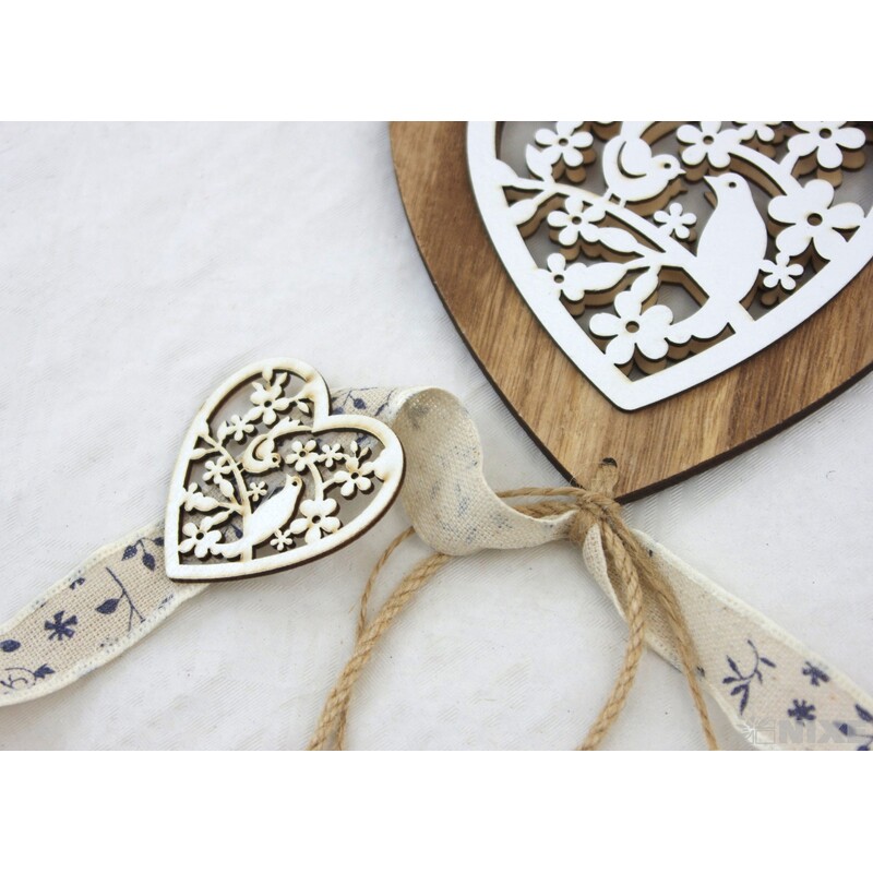 ZÁVĚS D SRDCE 14cm*MIX BAREV