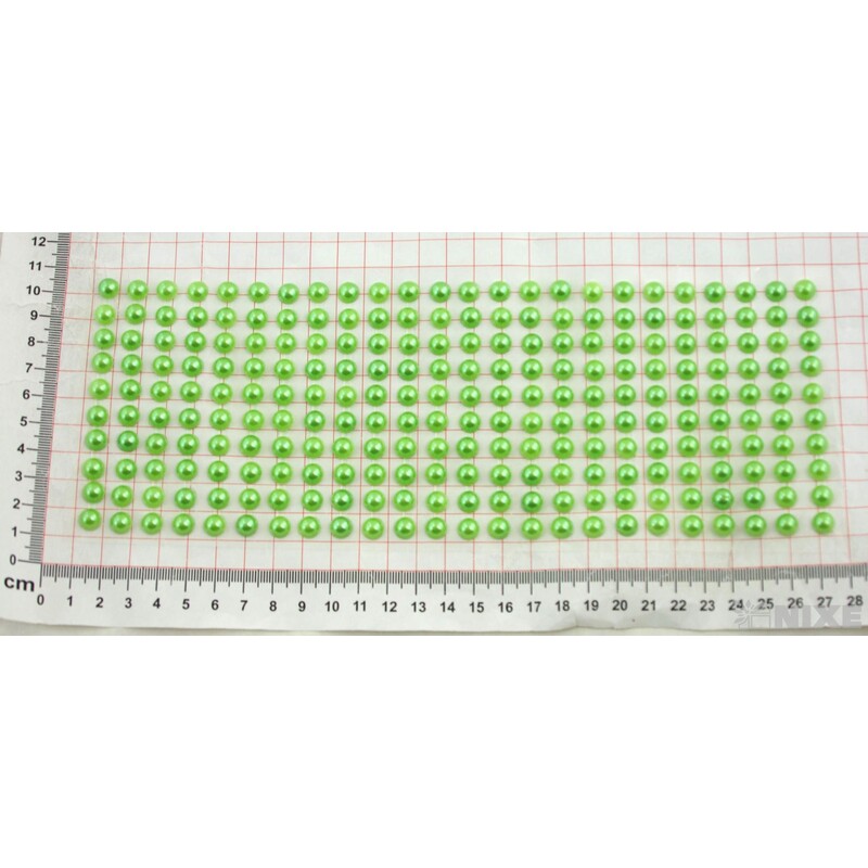 PERLIČKY NALEPOVACÍ 8mm 240ks*ZELENÁ SV.