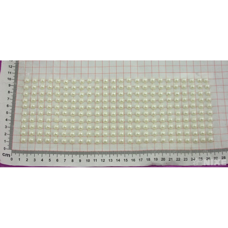 PERLIČKY NALEPOVACÍ 8mm 240ks*BÍLÁ