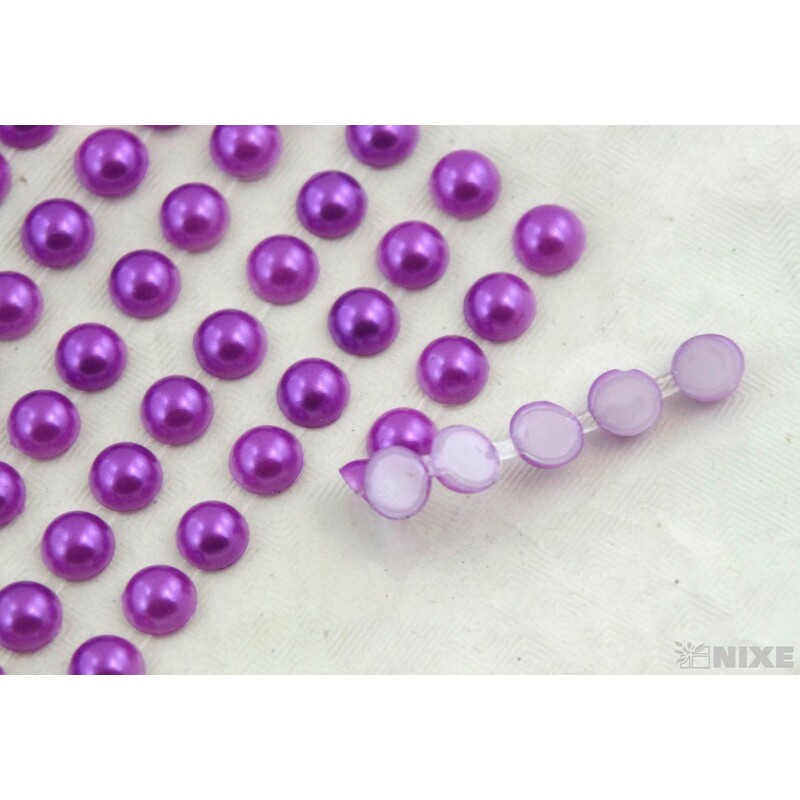 PERLIČKY NALEPOVACÍ 8mm 240ks*FIALOVÁ