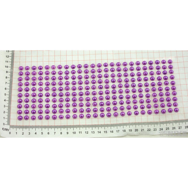 PERLIČKY NALEPOVACÍ 8mm 240ks*FIALOVÁ