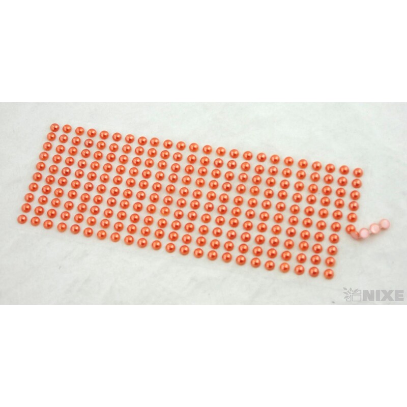 PERLIČKY NALEPOVACÍ 8mm 240ks*MERUŇKOVÁ