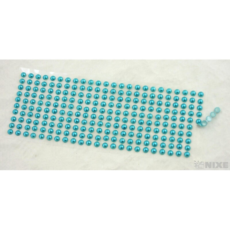 PERLIČKY NALEPOVACÍ 8mm 240ks*MODRÁ SV.