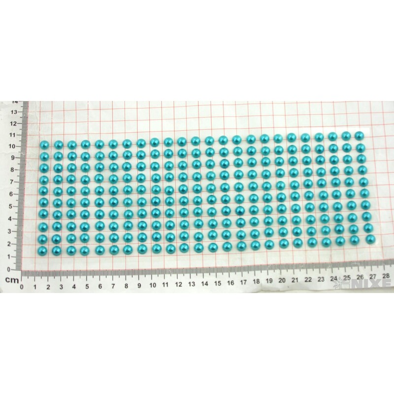 PERLIČKY NALEPOVACÍ 8mm 240ks*MODRÁ SV.