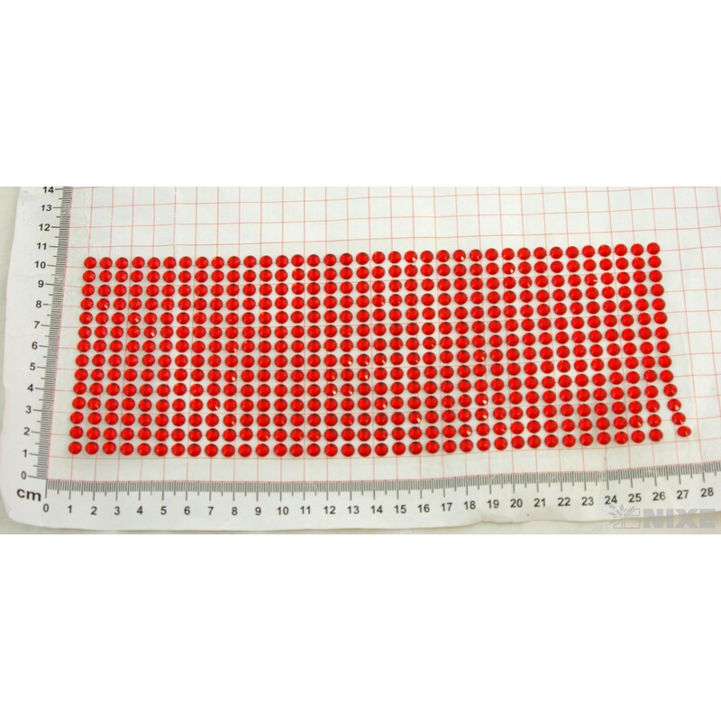 PERLIČKY NALEPOVACÍ 6mm 504ks*ČERVENÁ