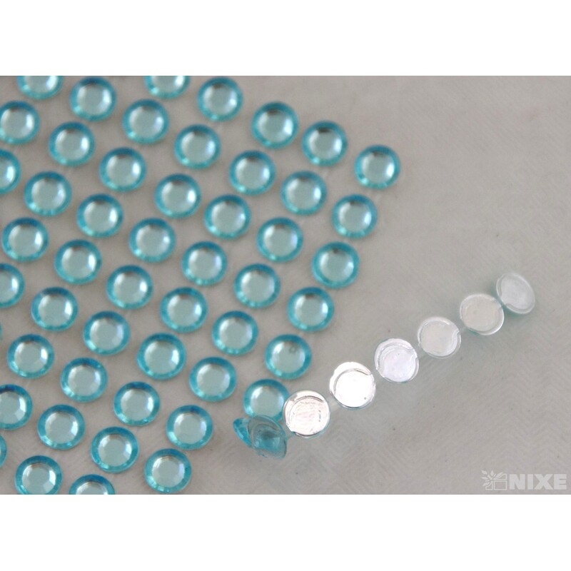 PERLIČKY NALEPOVACÍ 6mm 504ks*MODRÁ SV.