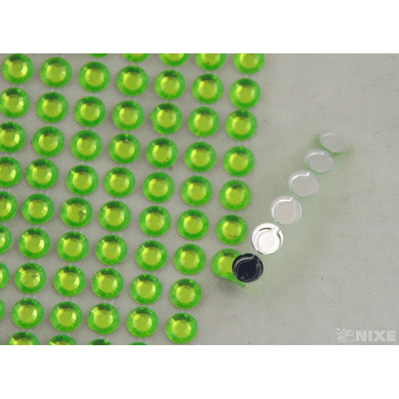 PERLIČKY NALEPOVACÍ 6mm 504ks*ZELENÁ