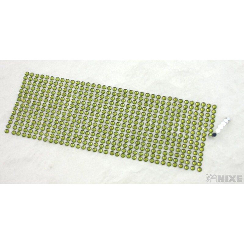 PERLIČKY NALEPOVACÍ 6mm 504ks*ZELENÁ TM.