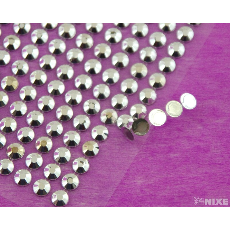 PERLIČKY NALEPOVACÍ 6mm 504ks*STŘÍBRNÁ