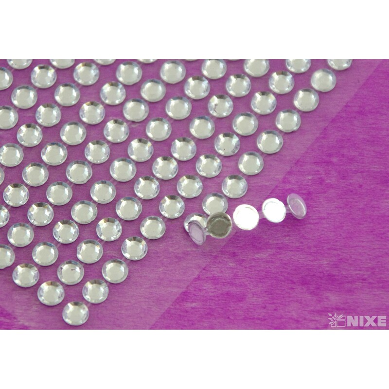 PERLIČKY NALEPOVACÍ 6mm 504ks*PRŮHLEDNÁ