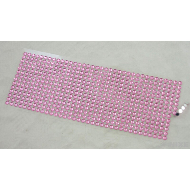 PERLIČKY NALEPOVACÍ 6mm 504ks*RŮŽOVÁ