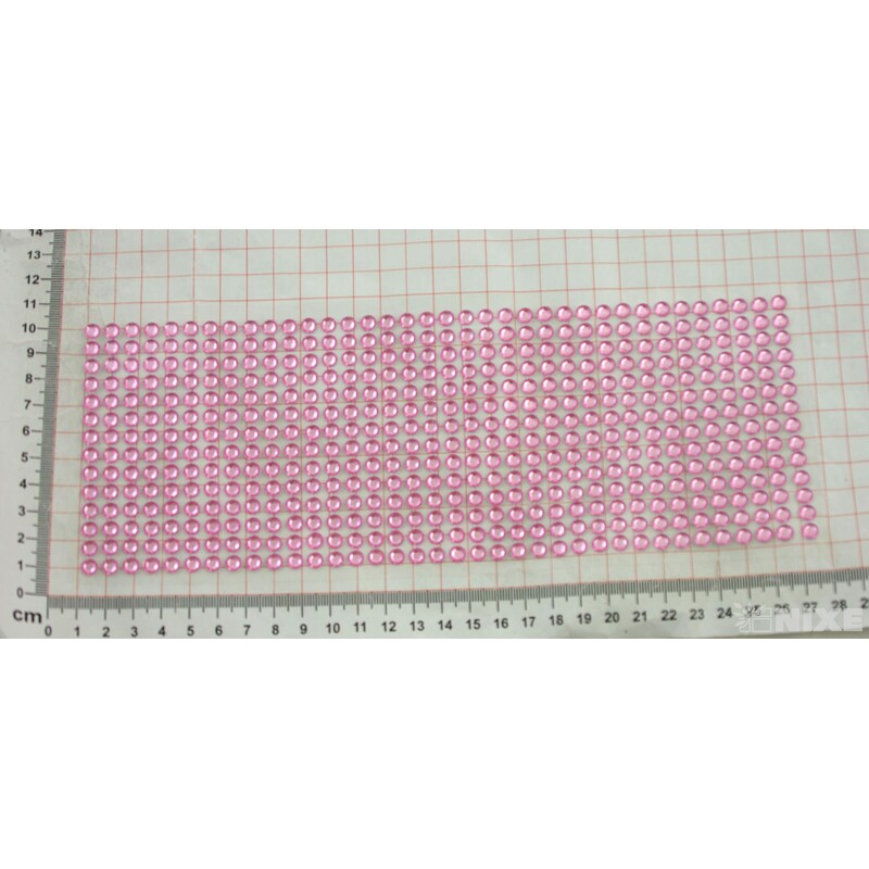 PERLIČKY NALEPOVACÍ 6mm 504ks*RŮŽOVÁ