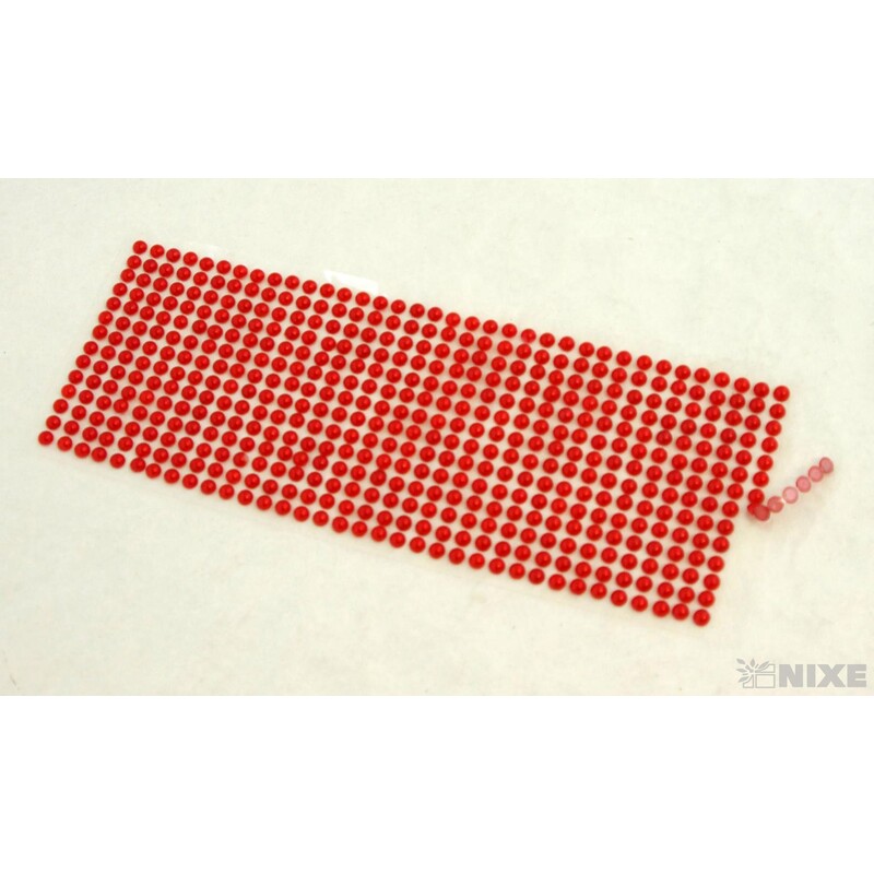 PERLIČKY NALEPOVACÍ 6mm 504ks*ČERVENÁ