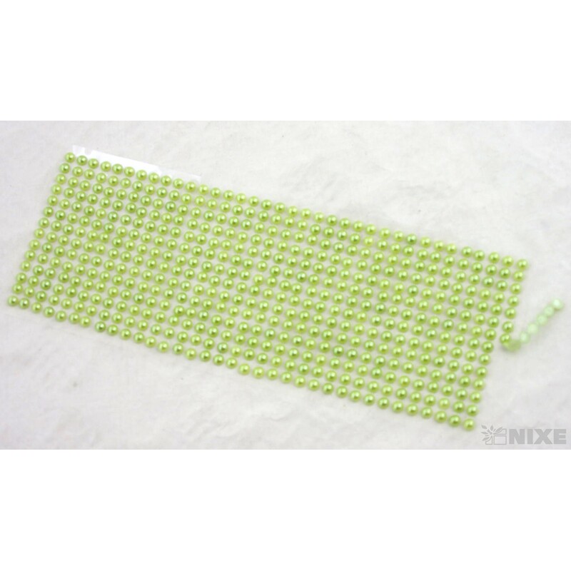 PERLIČKY NALEPOVACÍ 6mm 504ks*ZELENÁ